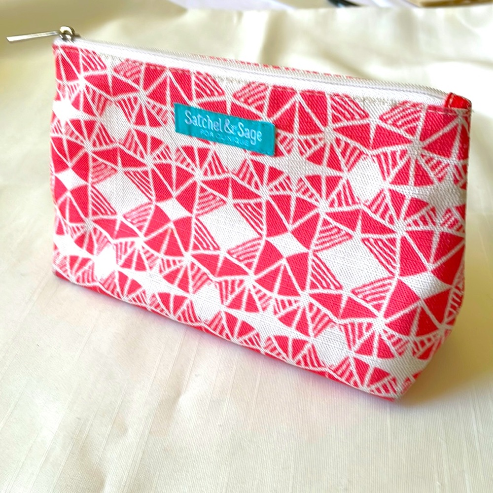 SATCHEL & SAGE FOR CLINIQUE MAKE UP OR COSMETICS BAG NEW